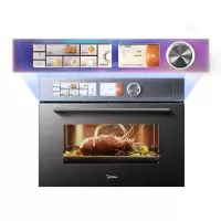 ( 门店地址不发 只发顾客地址)美的(Midea)微霸嵌入式微蒸烤炸炖5合1蒸烤箱一体机GR6 55L家用R6