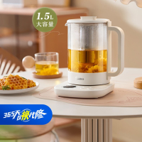 美的(Midea)养生壶 YS15TM-Y1母婴级316L不锈钢 1.5L煮茶壶 24小时预约烧水壶12小时恒温电热水壶