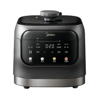 美的(Midea)电压力锅多功能复古智能预约定时高压锅0涂层不锈钢内胆不沾内胆压力可调2-4人线下同款 MY-C3146