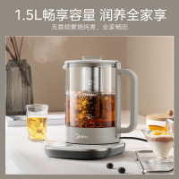 美的(Midea)纯钛养生壶烧水壶 24小时预约12小时恒温11档控温煮茶壶 电热水壶煮茶器 MK-YS15P01-Ti