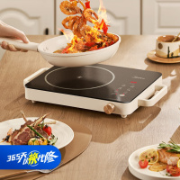 美的(Midea)电磁炉电陶炉 家用围炉煮茶火锅 大功率电磁灶煮茶器双环控火 不挑锅 智能定时HW2210