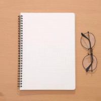 PP透明线圈a5b5网格本a6方格空白加厚英语本横线笔记本子高中考研 A6-网格(78张156面) 1本(送贴纸不送笔)