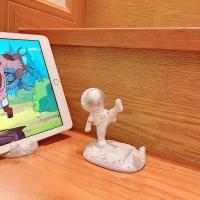 宇航员平板手机支架看电视可爱ins风卡通少女心学生礼物创意摆件 步步高升-太空人手机支架