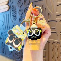 罗小黑卡通可爱钥匙扣包书包挂饰情侣款一对公仔挂件动漫二次元 正版罗小黑-甜筒款