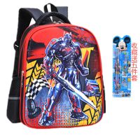 变形金刚小学生书包男1-3-6年级防水护脊双肩书包3-12岁儿童书包 擎天柱小号[幼儿园] 单品书包[收藏送五件套]