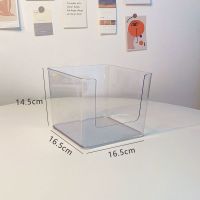 好看的透明收纳 桌面化妆收纳盒ins宿舍亚克力书本寝室桌上置物架 小号