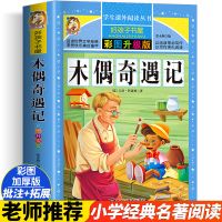 木偶奇遇记书正版小学生彩图非注音版儿童文学书籍小说名著 木偶奇遇记 彩图版(适用于小学)