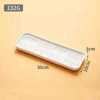 海绵收纳架可沥水水槽百洁布置物架厨房洗碗池放洗碗布肥皂储物架 白色 长方形小号 1个