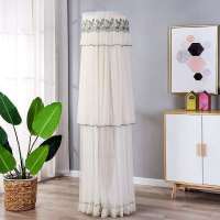 开机不取圆柜机空调罩格力美的奥克斯品牌空调罩室内空调防尘罩 绿叶-风情款 170