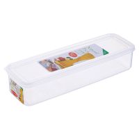 密封面条盒冰箱密封盒筷子意面收纳盒长方形保鲜盒厨房冷藏面条盒 可放28厘米长度面条 [一个装]290609密封防潮收纳盒