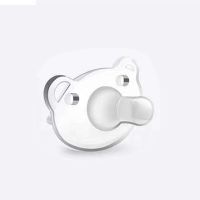 安抚奶嘴安睡型超软新生儿全硅胶仿母乳防胀气安慰奶嘴断奶神器 日用圆头[单奶嘴]