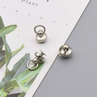 和尚头带环奶嘴钉diy箱包带服饰手机壳挂绳挂饰螺丝金属配件材料 白k色(2个)