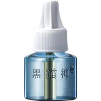 黑猫神无味蚊香液电热蚊香液套装 婴儿孕妇家用插电式驱蚊器防蚊 无蚊1液可用45晚[补充装]