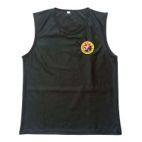 散打服装拳击搏击散打短裤散打衣服泰拳短裤儿童男女武术训练服装 黑色背心 XXS