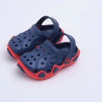 儿童拖鞋加绒秋冬季新款棉拖鞋男童女童可爱保暖防滑居家宝宝棉鞋 3020兰红 20码(内长12.3cm)