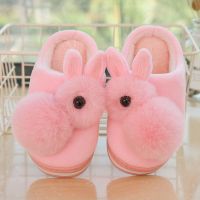 儿童棉拖鞋秋冬季男女童幼儿1-3岁亲子室内家居包跟防滑棉鞋 665-粉色拖鞋 内长15.0cm 24-25码