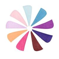 雨博新款加厚吸水阳离子彩条干发帽女式速干浴帽 干发帽随机颜色 一条装