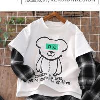 男童女童秋装套装2021新款宝宝春秋季洋气小中大童男孩休闲两件套 白色上衣 关注店铺送礼品 100码适合85-95身高