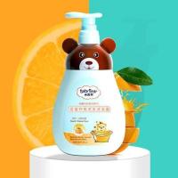 小么熊儿童宝宝洗发水沐浴露二合一小孩新生婴幼儿用品洗护家庭装 舒爽香橙味 300ML