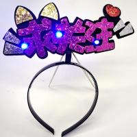 发光头饰高档头箍新款节日发箍麋鹿浆果猫耳朵圣诞节头饰 求关注发箍 成人儿童均可佩戴