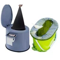 老人孕妇儿童车载移动马桶清洁袋手提黑色加大加厚痰盂便盆垃圾袋 成人(车载)移动马桶专用袋 加厚款50只(1捆)