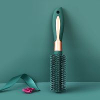 日韩时尚梳子女士专用长发卷发梳气垫气囊梳按摩排骨梳家用滚梳男 [墨绿]滚梳