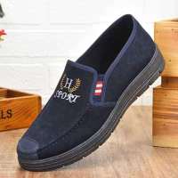 棉鞋男士保暖鞋冬季加绒加厚棉靴老北京布鞋男休闲鞋防滑耐磨男鞋 C9*1*9--蓝色[春秋款男鞋] 39