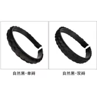 手工编织假发女辫子发卡带齿防滑麻花辫子假发弹力发箍发夹头饰品[12月6日发完] 自然黑单辫子