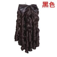 假发蝴蝶结公主卷 宫廷卷 复古装油条卷新娘造型影楼舞台假发 黑色