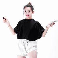 化妆围脖布化妆围单美妆披肩化妆披肩美妆围布化妆师专用化妆围布 黑色披肩