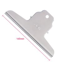 得力山形夹145mm文件夹强力大号金属夹子不锈钢美术素描画板夹子 大号山形夹145mm 一个装