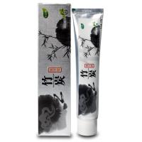 竹之缘竹炭黑牙膏健康美白去黄牙除臭去烟渍牙渍抗菌抑菌薄荷 1支牙膏送2支牙刷