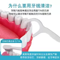 [比牙签好用]牙博士高拉力护理牙线棒盒装超细牙线随身便携装 [牙博士牙线棒] [牙线棒30支袋装]