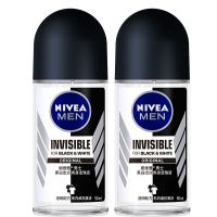 妮维雅香体防腋下腋臭止汗露黑白出众滚珠露喷雾男女士走珠液 男士50ml 2瓶装