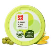 [好孩子橄榄玉米爽身粉盒装140g]新生婴儿痱子粉宝宝护肤带粉扑 橄榄爽身粉140g