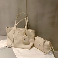 南风史努比联名款 石头纹手提托特包包女2021新款潮单肩包大容量 小包加挂件