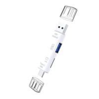 万能读卡器内存卡u盘otg转换器usb手机电脑两用适用华为OPPO读TF 手机电脑通用[读TF卡/U盘]白