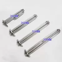 开水器加热管/三角形法兰电热管/刷碗洗碗机加热棒3KW6KW9KW12KW 220V/3KW