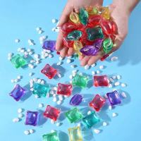 [厂家直销]洗衣凝珠持久留香杀菌去污除螨洗衣液超浓缩洗衣神器 香奈儿香[黄色] 50颗[试用装]袋装