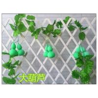 仿真葫芦藤条绿叶藤条仿真蔬果藤条商场超市管道吊顶农家院装饰藤 塑料大葫芦(含2条)共4.6米