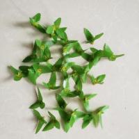 仿真桃花朵桃花瓣玫瑰花装饰花朵假花绢花diy拍摄道具梅花假桃花 叶子(100朵)