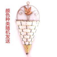 仿真金钟柳壁挂装饰花假花藤条塑料花垂吊篮藤蔓植物墙面吊兰室内 壁挂蓝1个