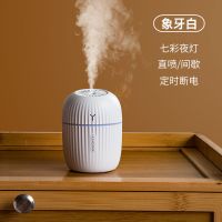 空气加湿器大雾量大型客厅房间迷你香薰加湿器家用卧室小型加湿器 冰川白 普通款