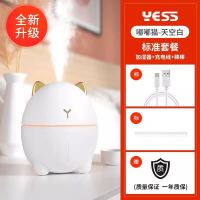 迷你加湿器学生家用卧室纳米喷雾sub充电空气大雾量补水车载 嘟嘟猫-天空白