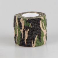 一次性手柄绷带 纹身机自粘手柄绷带 高弹性防滑手柄套 纹身器材 迷彩绿色1卷(买二送1)