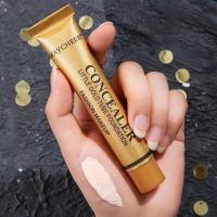 李佳琦推荐小金管遮瑕膏笔神器遮盖纹身斑点痘印黑眼圈痘痘学生党 01#象牙白