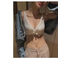 内衣女小胸聚拢收副乳上托调整型胸罩无钢圈蕾丝平胸专用白色文胸 单件(白色) 32/70A