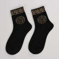 袜子男冬季中筒秋冬中袜防臭成人大牌男士棉袜长袜保暖男款长筒 黑色一双