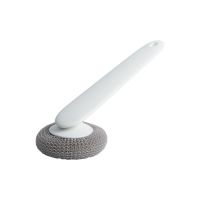 自主设计 森林百合锅刷 长柄PP清洁球锅刷 不伤锅不锈钢可用75g 白色