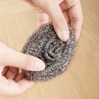 茶花钢丝球不锈钢金属厨房用家用锅刷清洁洗碗除顽垢球去污清洁球 3个装